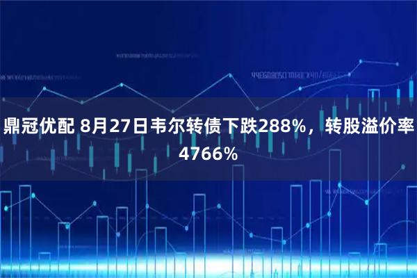 鼎冠优配 8月27日韦尔转债下跌288%，转股溢价率4766%